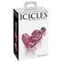 Kép 3/7 - Icicles No. 75 - szíves, üveg anál plug (pink)