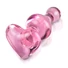 Kép 6/7 - Icicles No. 75 - szíves, üveg anál plug (pink)