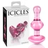Kép 1/7 - Icicles No. 75 - szíves, üveg anál plug (pink)