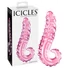 Kép 1/6 - Icicles No. 24 - bordázott nyelv üveg dildó (pink)