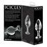 Kép 2/5 - Icicles No. 25 - kúpos, üveg anál plug (átlátszó)