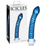 Kép 1/5 - Icicles No. 29 - spirál, pénisz üveg dildó (kék)