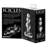 Kép 2/5 - Icicles No. 47 - tripla gyöngyös, üveg anál plug (átlátszó)