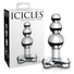 Kép 1/5 - Icicles No. 47 - tripla gyöngyös, üveg anál plug (átlátszó)