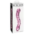 Kép 3/5 - Icicles No. 55 - kétvégű, G-pont üveg dildó (pink)