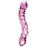 Kép 4/5 - Icicles No. 55 - kétvégű, G-pont üveg dildó (pink)