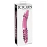 Kép 3/5 - Icicles No. 57 - péniszes kétvégű üveg dildó (pink)