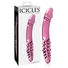 Kép 1/5 - Icicles No. 57 - péniszes kétvégű üveg dildó (pink)