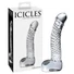 Kép 1/5 - Icicles No. 61 - herés, péniszes üveg dildó (átlátszó)