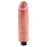 Kép 3/6 - King Cock 10 - hajlítható, tapadótalpas vibrátor (25cm) - natúr
