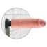 Kép 4/6 - King Cock 10 - hajlítható, tapadótalpas vibrátor (25cm) - natúr