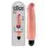 Kép 4/4 - King Cock 7 Stiffy - vízálló, élethű vibrátor (18cm) - natúr