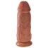 Kép 3/5 - King Cock 9 Chubby - tapadókorongos, dildó (23cm) - sötét natúr