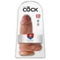Kép 1/5 - King Cock 9 Chubby - tapadókorongos, dildó (23cm) - sötét natúr