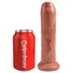 Kép 2/3 - King Cock 7 - élethű dildó (18cm) - sötét natúr