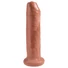 Kép 3/3 - King Cock 7 - élethű dildó (18cm) - sötét natúr