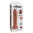 Kép 1/3 - King Cock 7 - élethű dildó (18cm) - sötét natúr