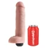 Kép 2/7 - King Cock 10 - élethű spriccelő dildó (25cm) - natúr