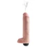 Kép 3/7 - King Cock 10 - élethű spriccelő dildó (25cm) - natúr