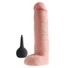 Kép 4/7 - King Cock 10 - élethű spriccelő dildó (25cm) - natúr