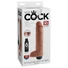 Kép 1/7 - King Cock 10 - élethű spriccelő dildó (25cm) - natúr