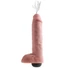 Kép 3/6 - King Cock 11 - élethű spriccelő dildó (28cm) - natúr
