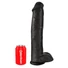 Kép 2/5 - King Cock 15 - tapadókorongos, herés dildó (38cm) - fekete