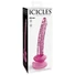 Kép 1/7 - Icicles No. 86 - péniszes üveg dildó (pink)