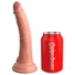 Kép 4/7 - King Cock Elite 7 - tapadókorongos, rádiós vibrátor 18cm - natúr