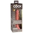 Kép 1/7 - King Cock Elite 7 - tapadókorongos, rádiós vibrátor 18cm - natúr