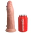 Kép 4/7 - King Cock Elite 8 - tapadókorongos vibrátor (20cm) - natúr