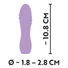 Kép 8/8 - Cuties Mini 3 - akkus, vízálló, spirál vibrátor (lila)
