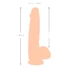 Kép 8/9 - Natute Skin - dildó bőrrel - 25cm (natúr)