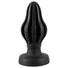 Kép 1/9 - ANOS - bordázott puha anál plug - 5 cm (fekete)