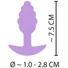 Kép 8/8 - Cuties Mini Butt Plug - szilikon anál plug - lila (2,8cm)