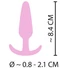 Kép 8/8 - Cuties Mini Butt Plug - szilikon anál plug - pink (2,1cm)