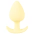 Kép 2/8 - Cuties Mini Butt Plug - szilikon anál plug - sárga (3,1cm)