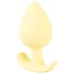 Kép 4/8 - Cuties Mini Butt Plug - szilikon anál plug - sárga (3,1cm)