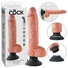 Kép 2/7 - King Cock 10 tapadókorongos vibrátor (25 cm) - natúr