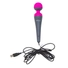 Kép 2/4 - PalmPower Wand - USB-s masszírozó vibrátor powerbankkal (pink-szürke)