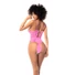 Kép 3/7 - Mapalé - virágmintás csipke body (pink)