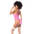 Kép 4/7 - Mapalé - virágmintás csipke body (pink)