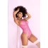 Kép 7/7 - Mapalé - virágmintás csipke body (pink)