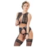 Kép 2/8 - Cottelli Bondage - csipkés fehérnemű szett (4 részes)