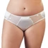 Kép 3/5 - Cottelli Plus Size - hímzett-csipkés női alsó (fehér)