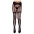 Kép 1/6 - Cottelli Legwear - combfixes nyitott harisnya - fekete (S-L)