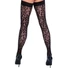 Kép 2/6 - Cottelli Legwear - párduc mintás combfix (fekete)