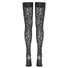 Kép 5/6 - Cottelli Legwear - párduc mintás combfix (fekete)