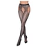 Kép 2/8 - Cottelli Legwear - nyitott, csillogó harisnya - fekete (S-L)