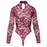 Kép 5/6 - Cottelli - átlátszó csipke body (piros)